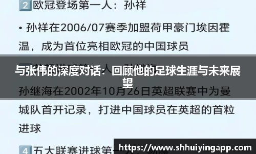 与张伟的深度对话：回顾他的足球生涯与未来展望